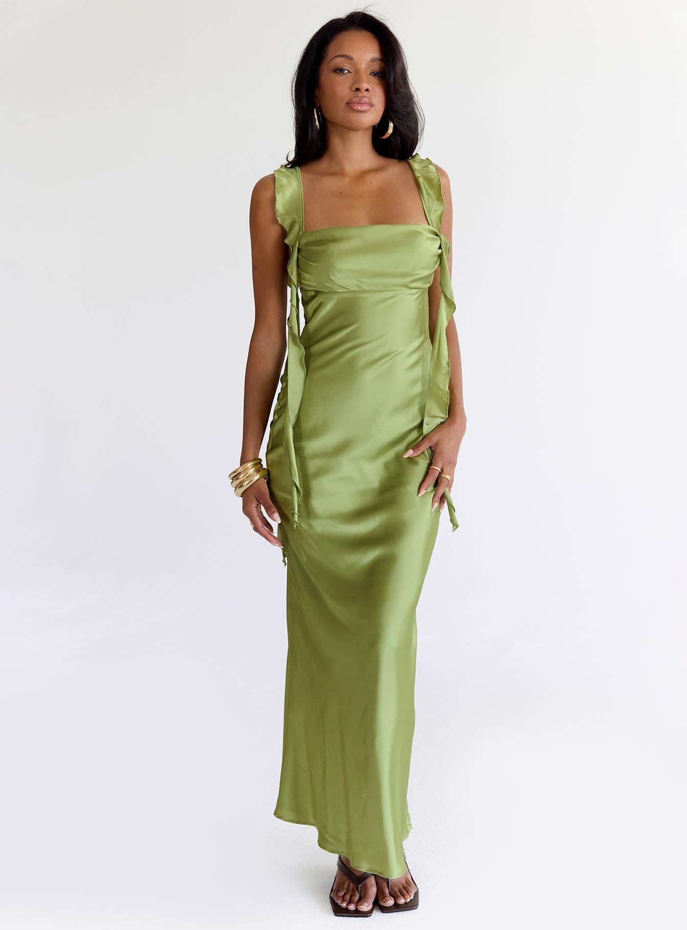 Lanai Maxi Dress Olive | Princess Polly Lanai Maxi Dress Olive | Princess Polly