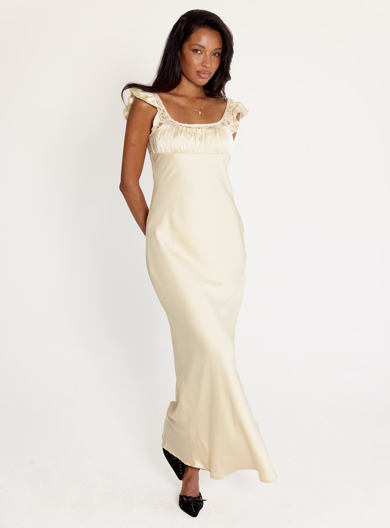 Adelie Maxi Dress | Champagne | Womens | Princess Polly Adelie Maxi Dress | Champagne | Womens | Princess Polly