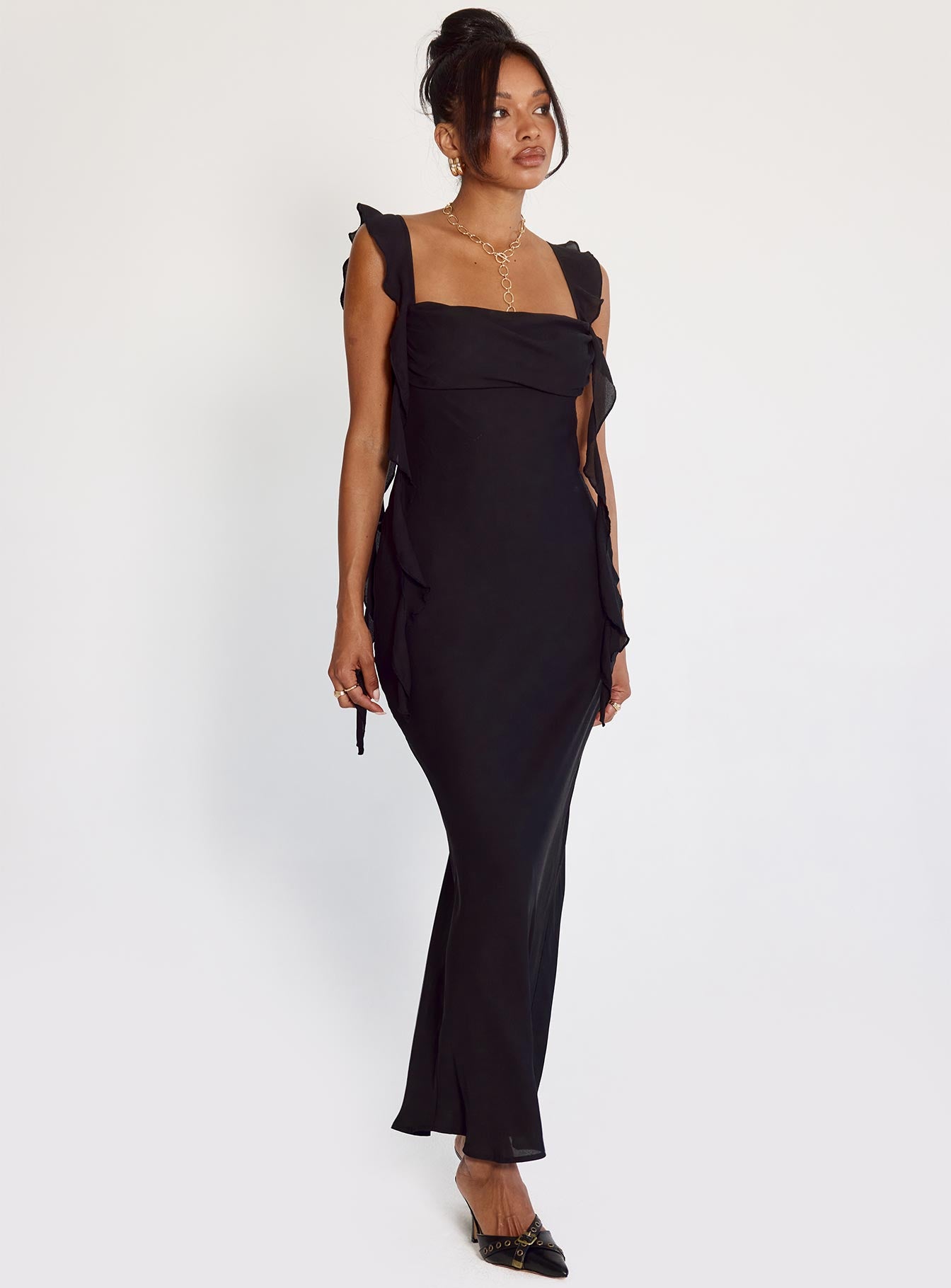 Princess Polly Lanai Evening Dress in Black at Nordstrom, Size 4 Princess Polly Lanai Evening Dress in Black at Nordstrom, Size 4