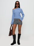 Phillips Cold Shoulder Sweater Blue