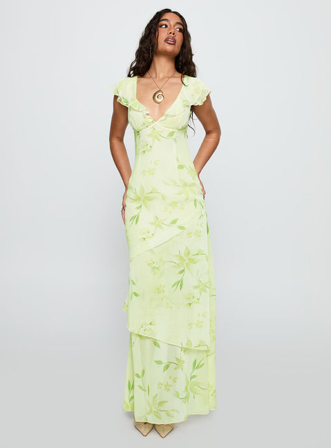 green princess polly dress Teffoli Maxi Dress Green