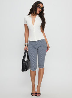 When You Sleep Short Sleeve Top White