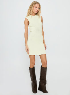 Kandy Knit Mini Dress Cream