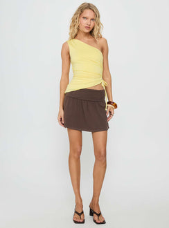 Orlana One Shoulder Top Yellow