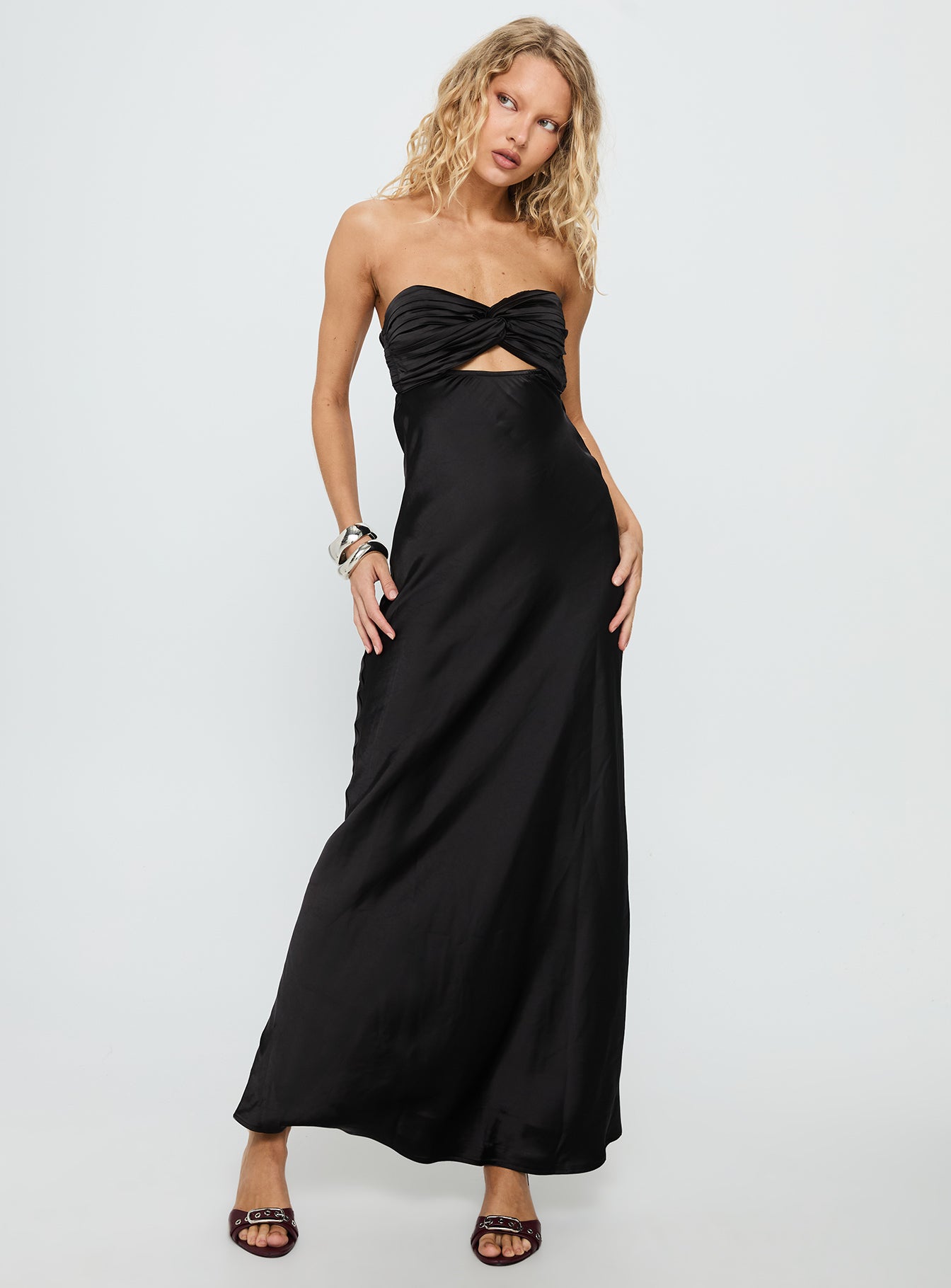 Faviola Strapless Maxi Dress Black | Princess Polly Faviola Strapless Maxi Dress Black | Princess Polly