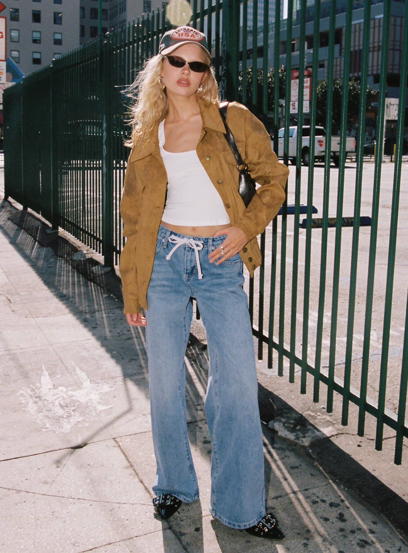 Ristretto Faux Suede Bomber Brown