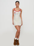 Letters Of Love Rib Sleep Mini Dress Multi