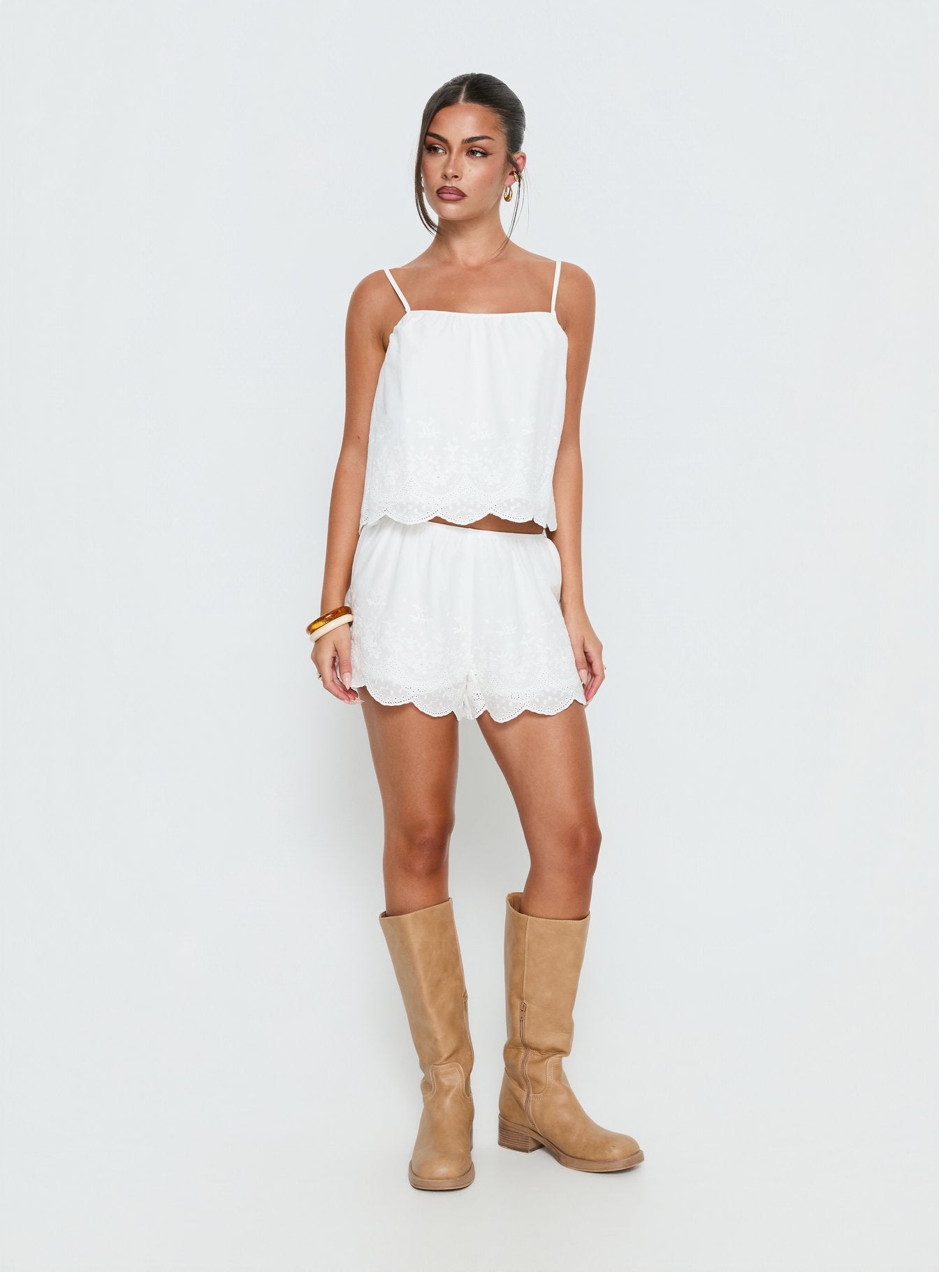 Madison Avenue Embroidered Detail Top White | Princess Polly