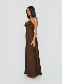 Members Only Maxi Dress Brown