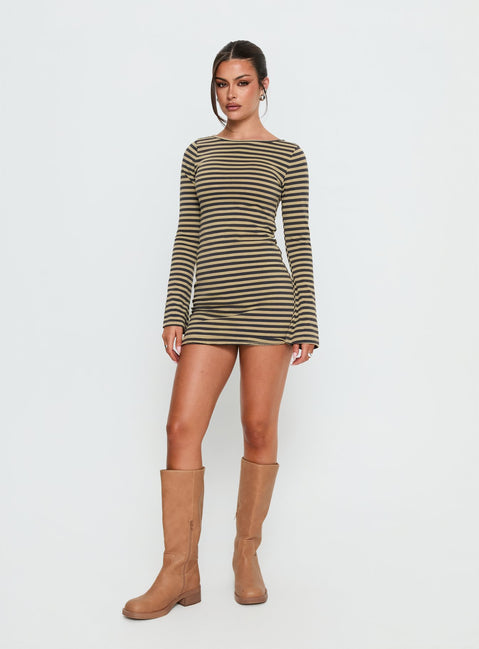 yellow long sleeve mini dress It's Your Chance Long Sleeve Mini Dress Yellow Size S from Hello Molly