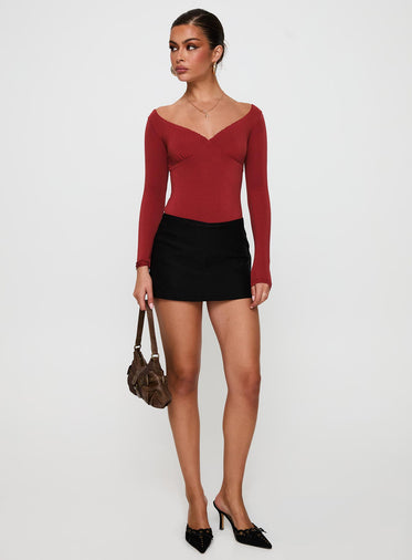 Loveydove Bodysuit Burgundy