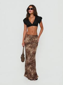 Eliena Maxi Skirt Leopard