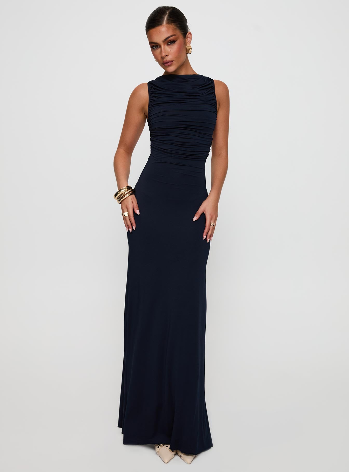 Undeniable Cut Out Maxi Dress | Navy | Womens
