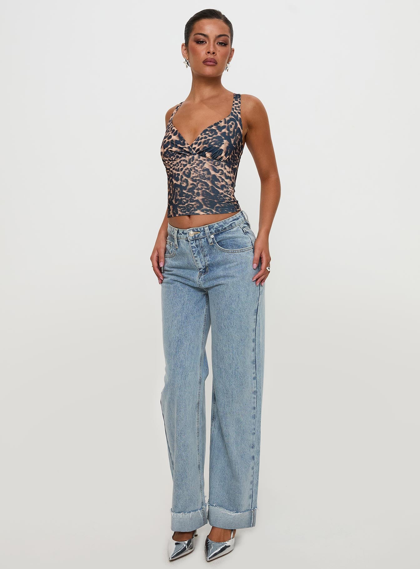 Ollie Straight Leg Jean Light Wash Denim | Princess Polly