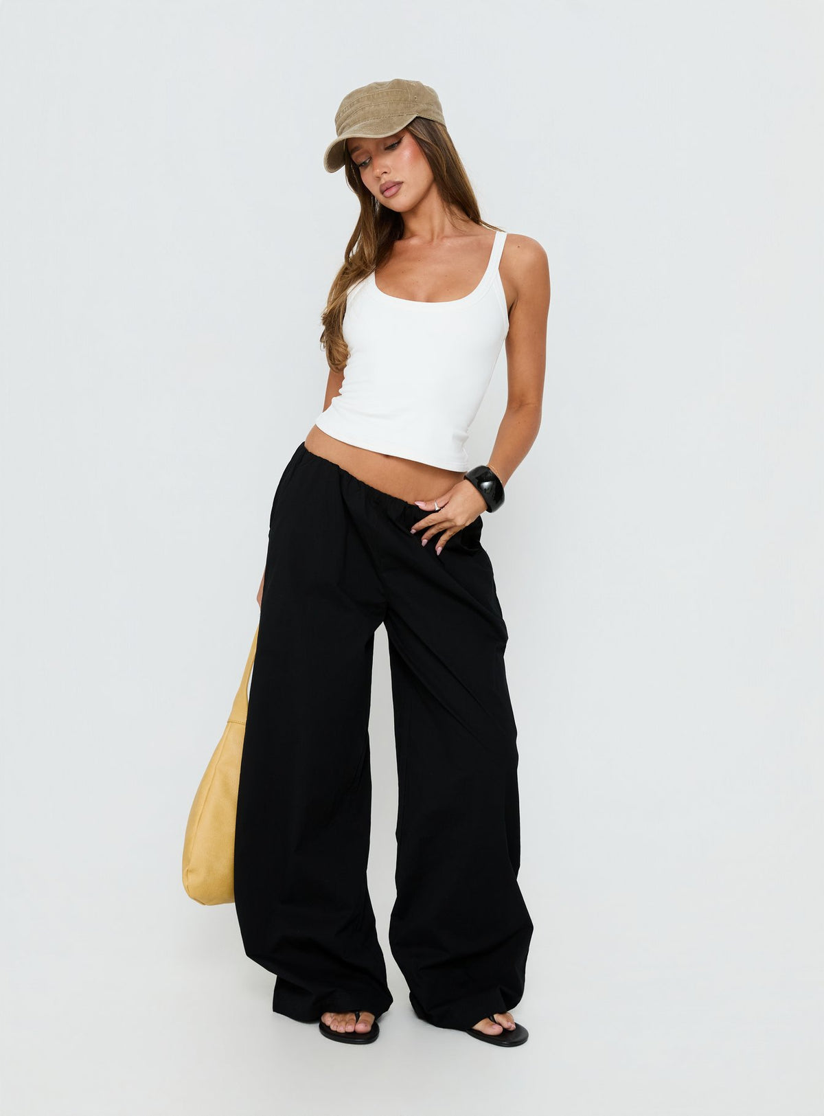 Lunea Concealed Waistband Pants Black Tall