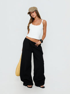 Lunea Concealed Waistband Pants Black Tall
