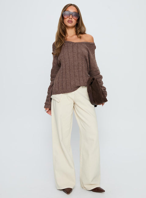 Main Thing Knit Sweater Mocha