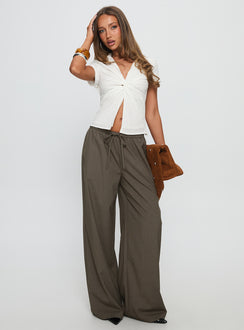 Lover Blues Twist Top White