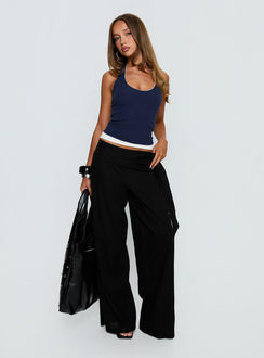 Wave Dancer Tie Pant Black