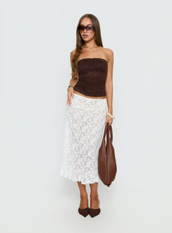 Mochapella Strapless Top Chocolate
