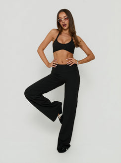 Velora Active Wide Leg Pants Black