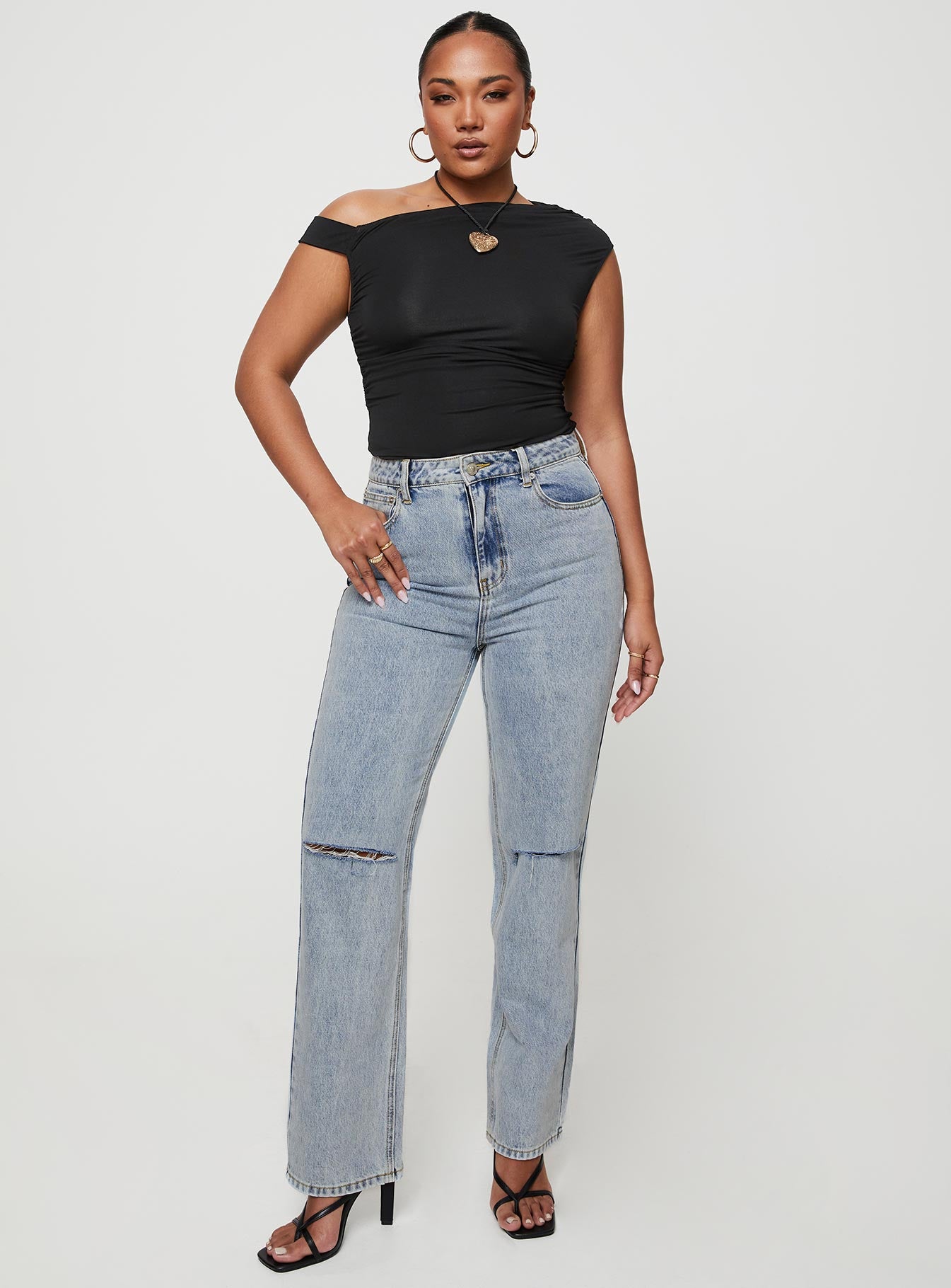 product Princess Polly High Waisted  Holland Jeans Denim