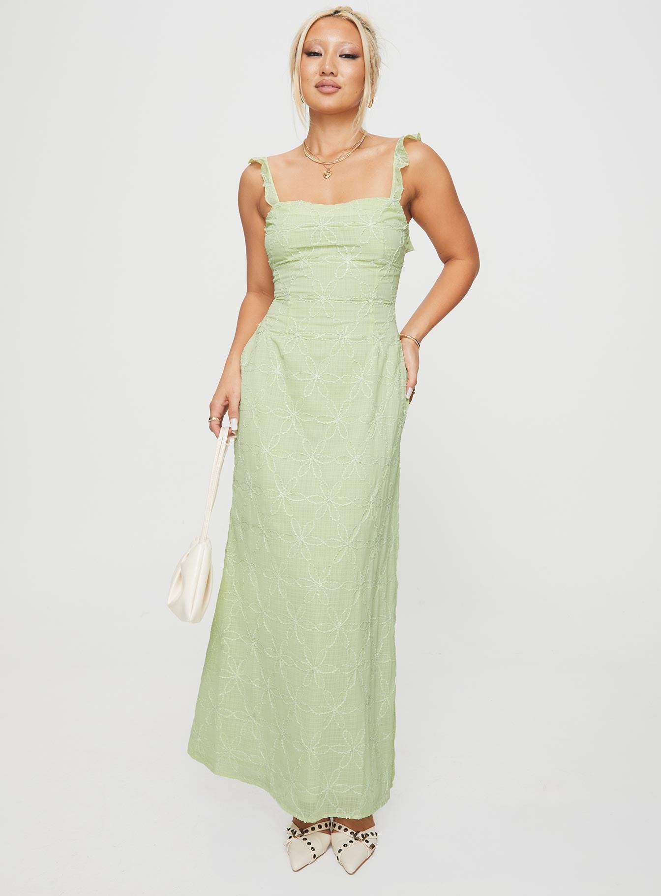 Burner maxi dress green