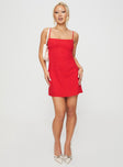 Wurli Mini Dress Red