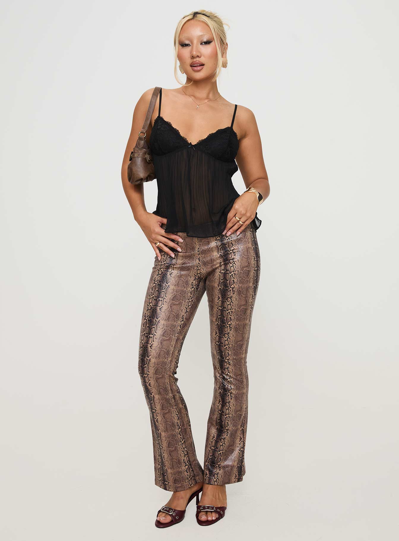 Zami Pleat Top Black | Princess Polly