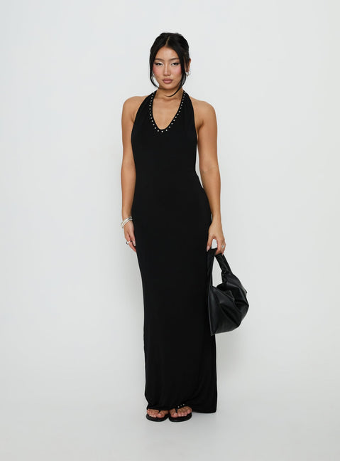 racerback dress formal Poly USA 8762 - Lace Racerback Gown L / Black