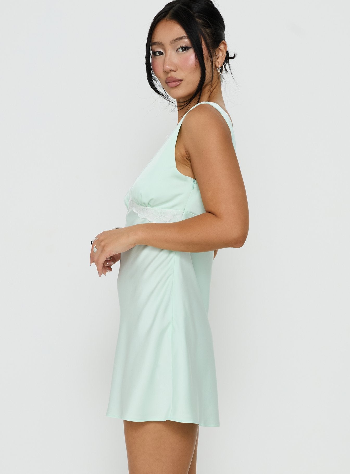 mint lace short dress Cupshe Mint Condition Green Mini Dress - Green