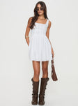 Lorinda Mini Dress White Petite