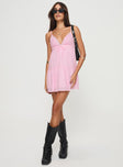 Mini dress Adjustable shoulder straps, v-neckline, invisible zip fastening at side Non-stretch material, fully lined