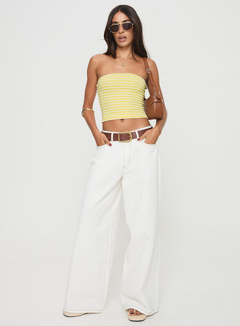 Millert Tube Top Yellow