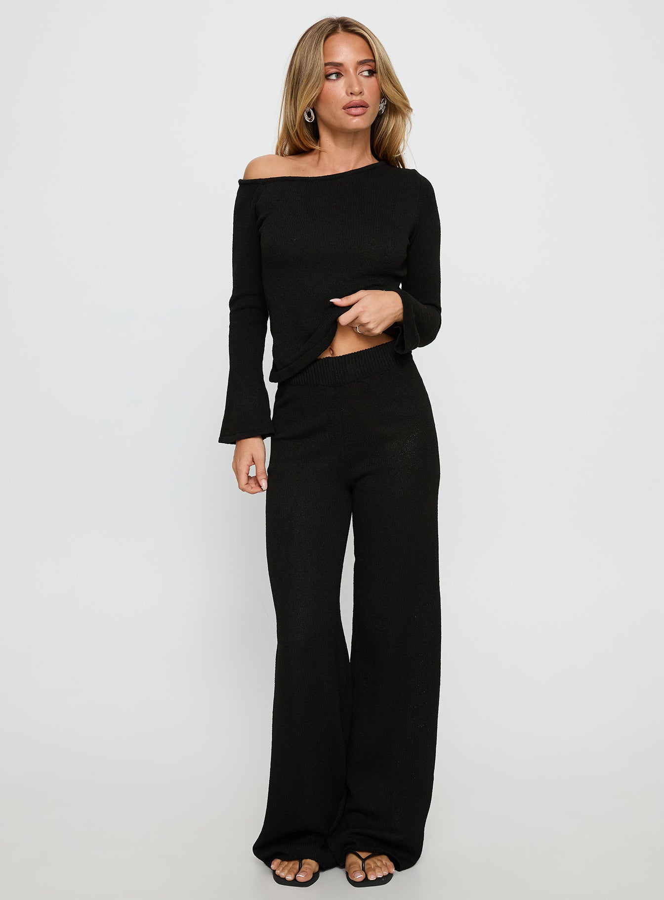 トップス slit offshoulder knit SLY | 【WEB限定復刻アイテム】【LIMITED ITEM】OFF SHOULDER KNIT