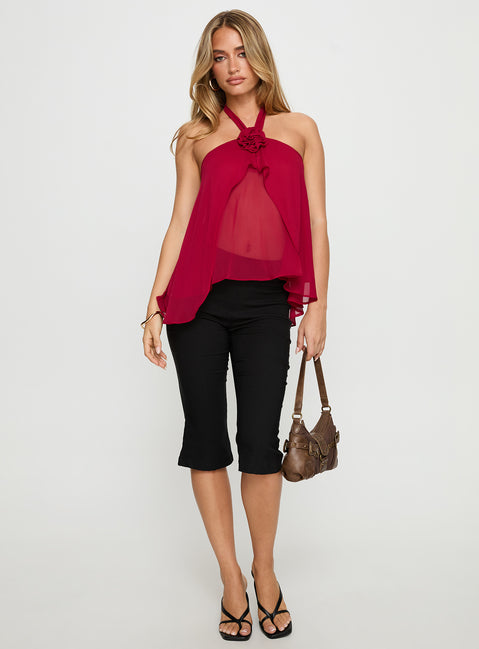 Zoanne Chiffon Layered Top Guava