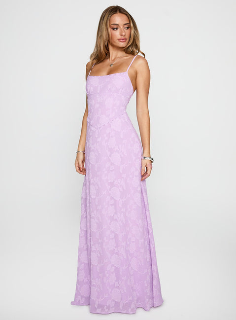 South Of France Maxi Dress Lilac