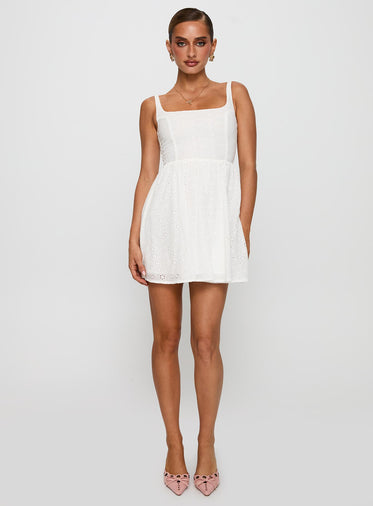 White Embroidered Dresses