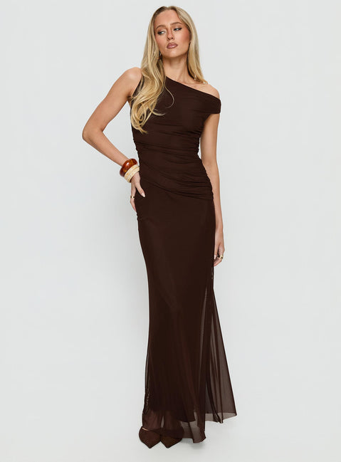 off shoulder diamante maxi dress - chocolate jacquelinejohnette on LTK