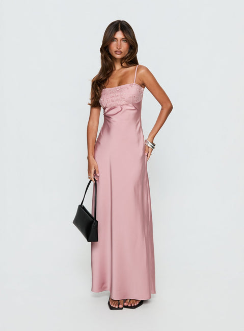 Engracia Sequin Maxi Dress Pink | Princess Polly Engracia Sequin Maxi Dress Pink | Princess Polly