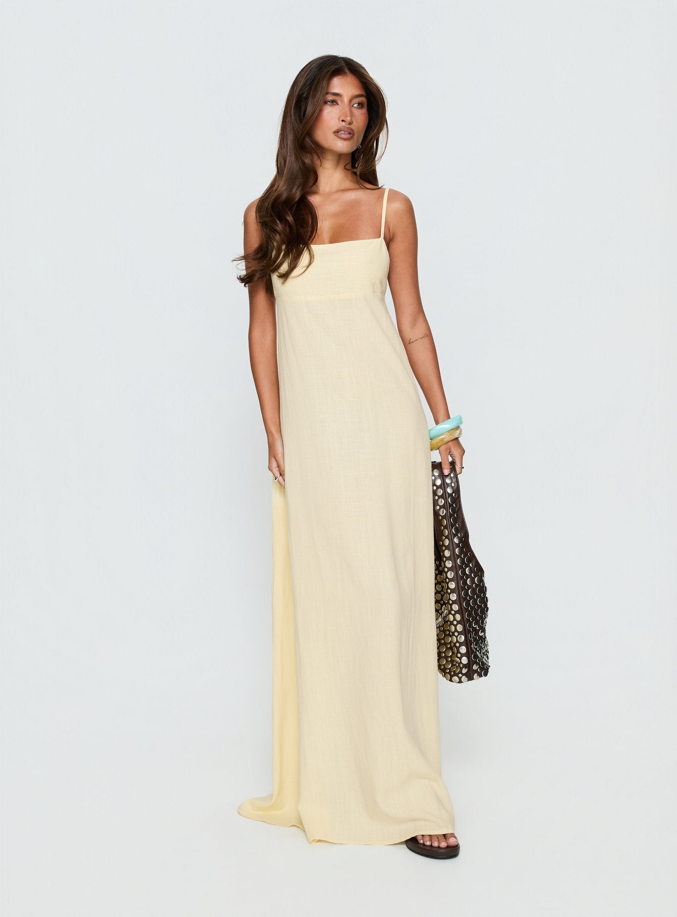 Solie Tie Back Maxi Dress Butter Petite