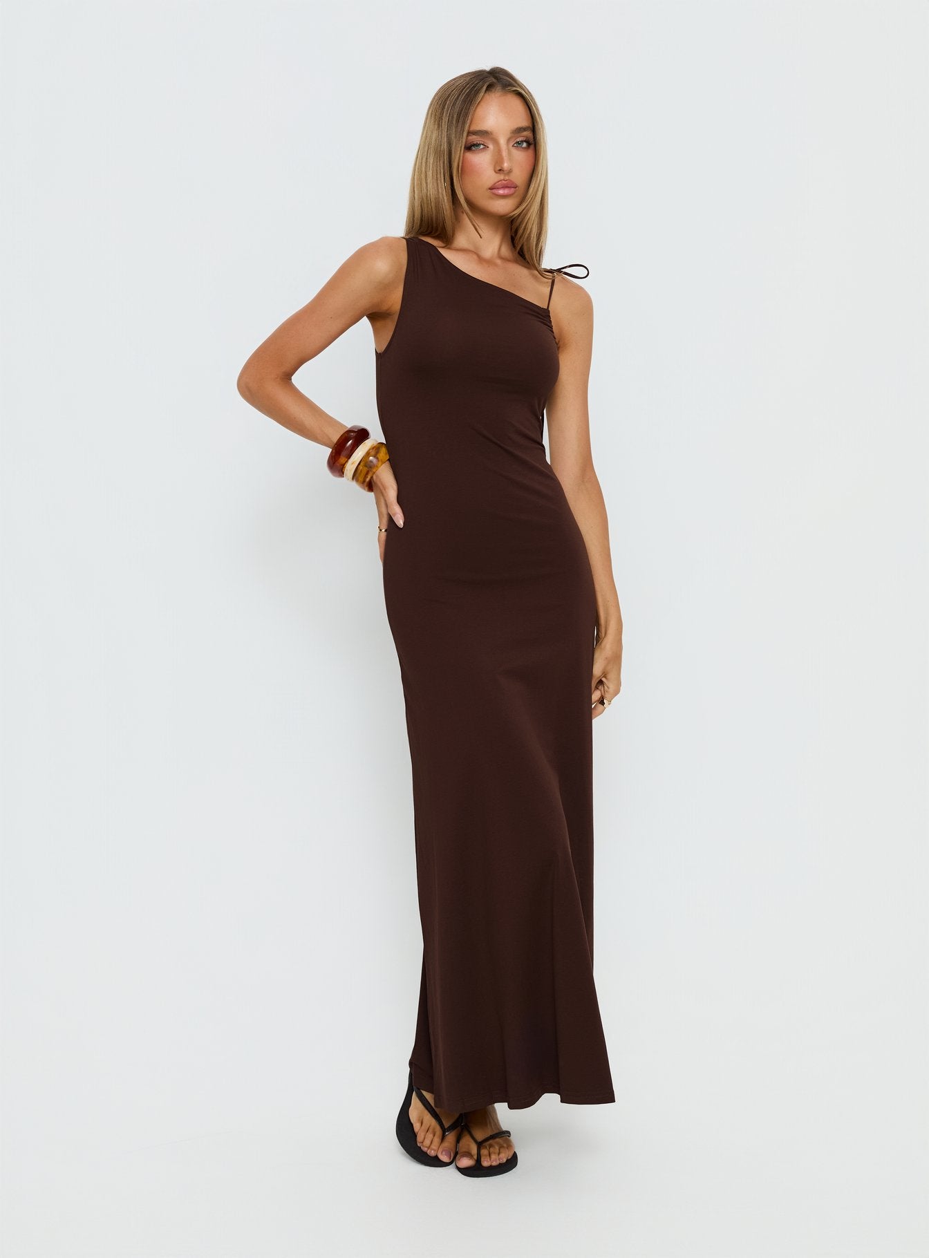 tie shoulder maxi dress Tropical Print Red / M by Blue Zone Planet Cascading ruffle tiers bring a dynamic flair Lily Black Tie Shoulder Formal