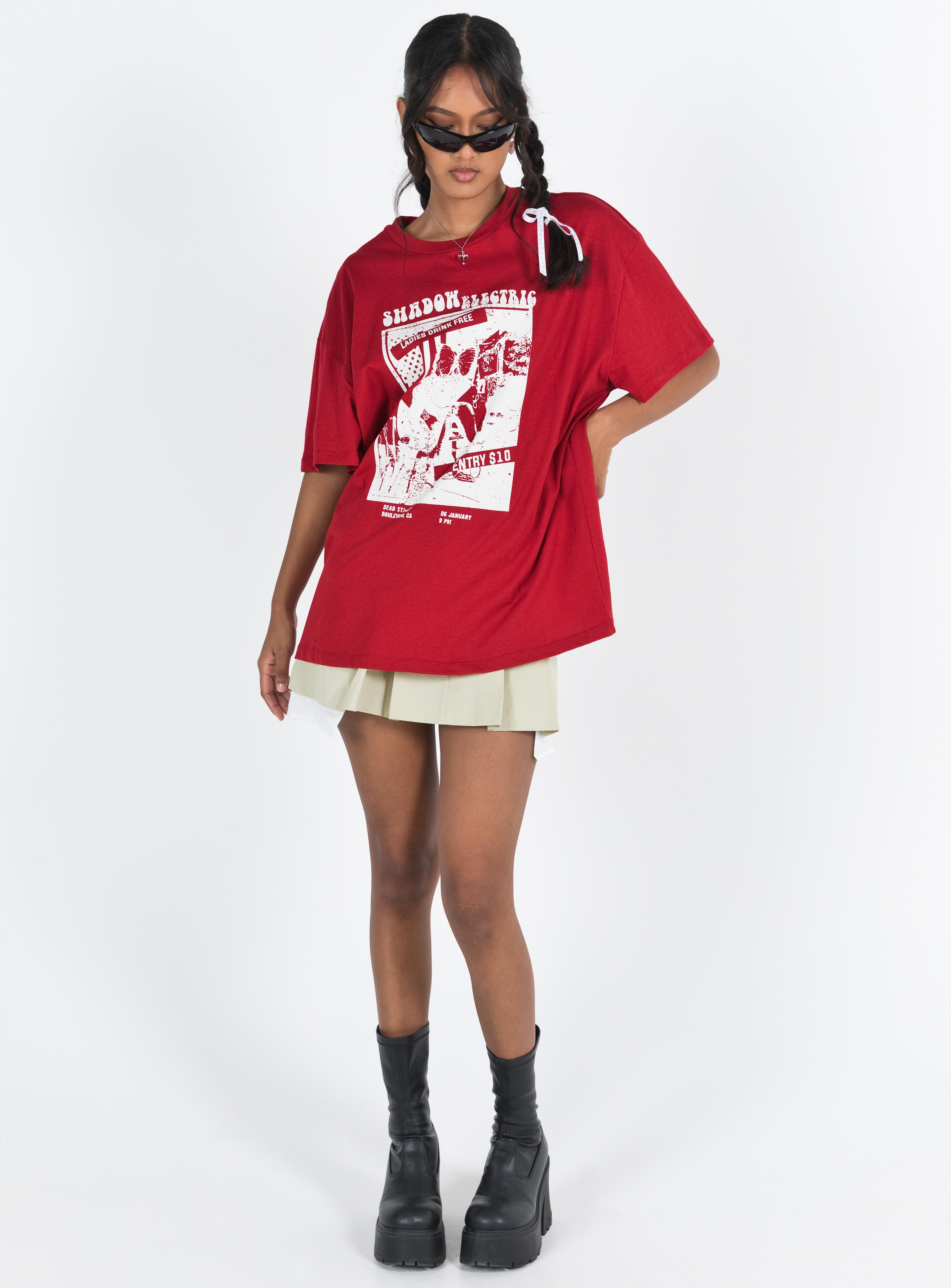 中古品情報 OTSUMOPLAZA T-Shirt Red - メンズ