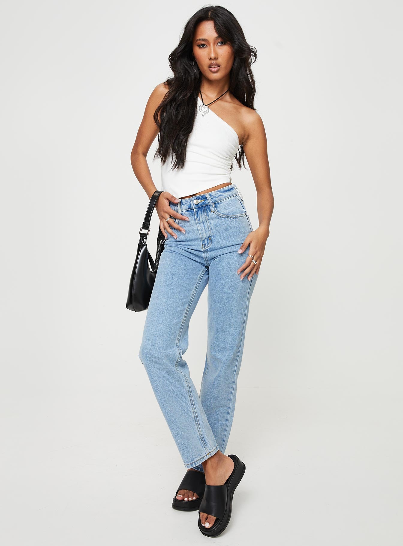 Alexanderson straight leg jeans light wash denim