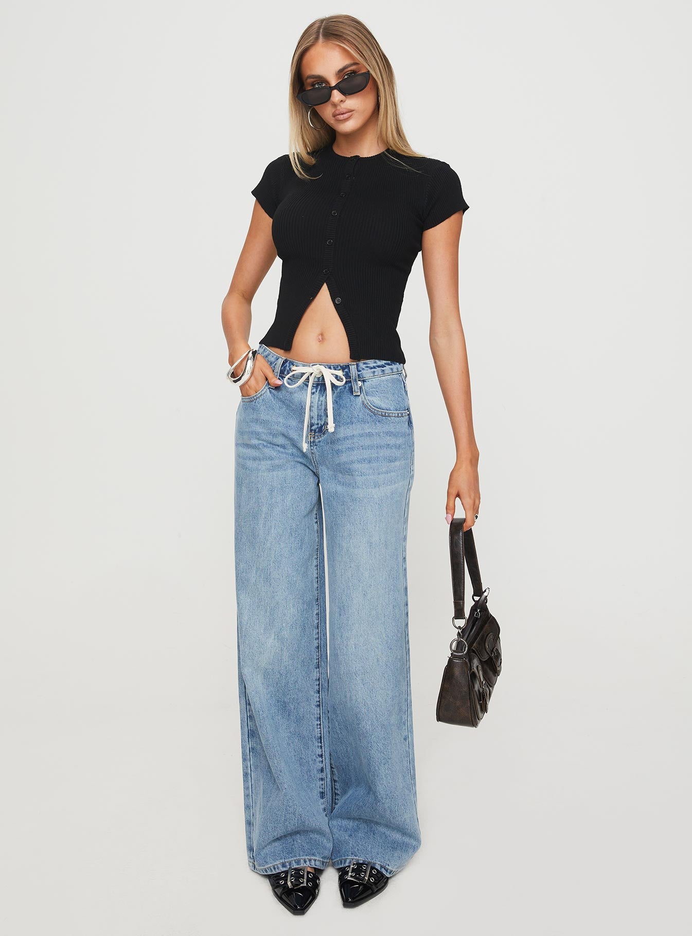 Suzu Knit Top Black | Princess Polly