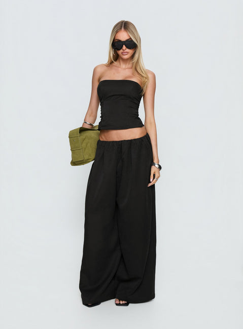 Odara Strapless Top Black