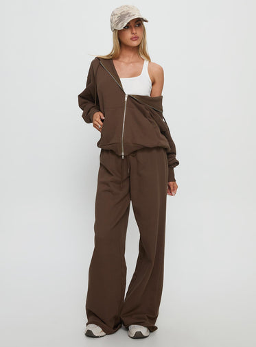 All Day Oversized Hoodie Chocolate