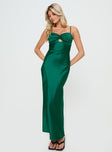 Princess Polly Sweetheart Neckline  Blackthorn Maxi Dress Green