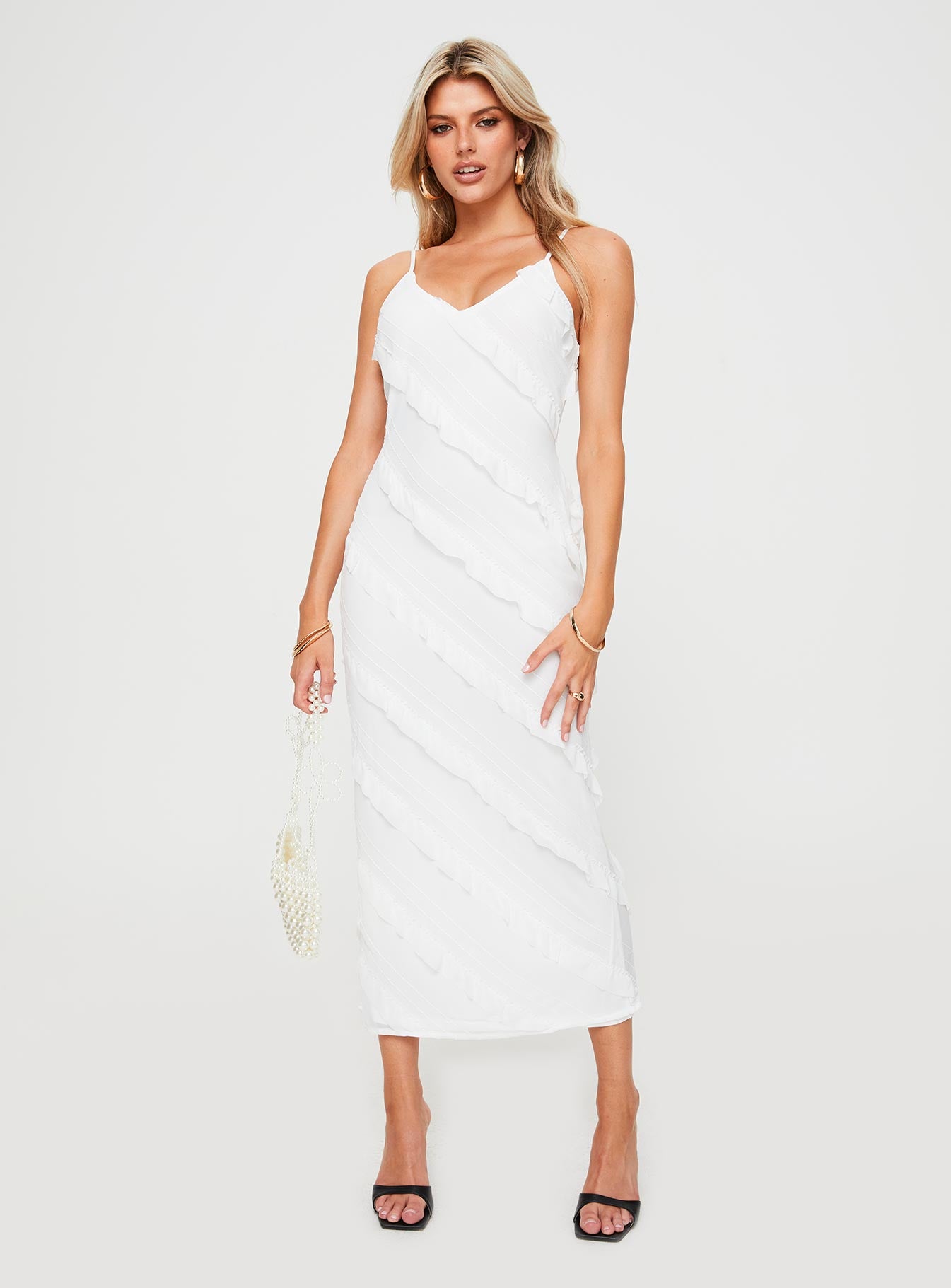 Lars Maxi Dress White Lars Maxi Dress White