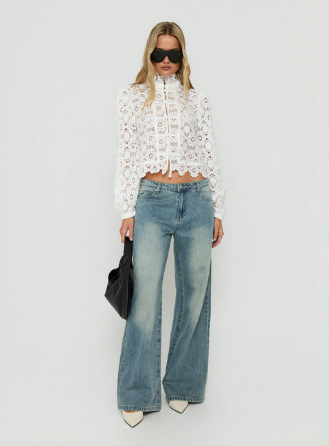 Overtime Blouse Porcelain